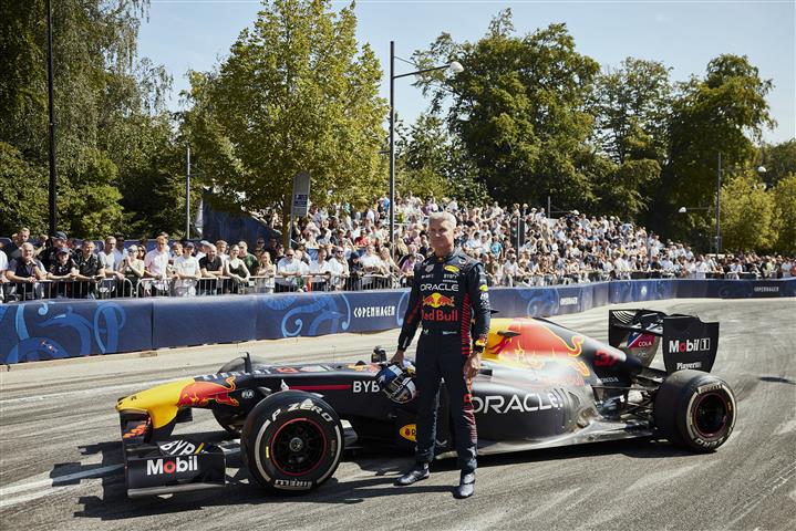 David Coulthard pose before Red Bull Showrun in Copenhagen on August 19th 2023.